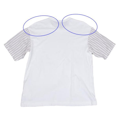 COMME des GARCONS HOMME Stripe Panel T-Shirt White Size S