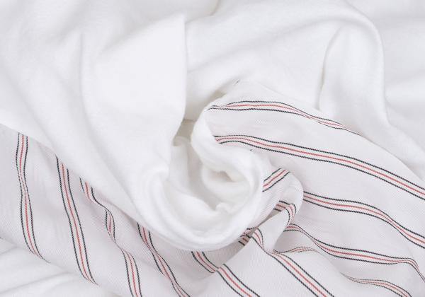COMME des GARCONS HOMME Stripe Panel T-Shirt White Size S