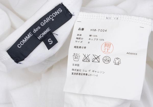 COMME des GARCONS HOMME Stripe Panel T-Shirt White Size S