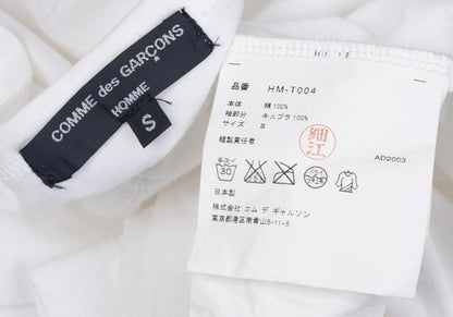 COMME des GARCONS HOMME Stripe Panel T-Shirt White Size S