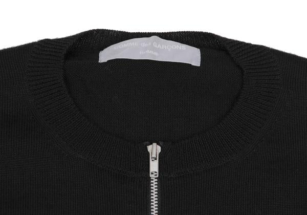 COMME des GARCONS HOMME Wool Round Cardigan Black Size M