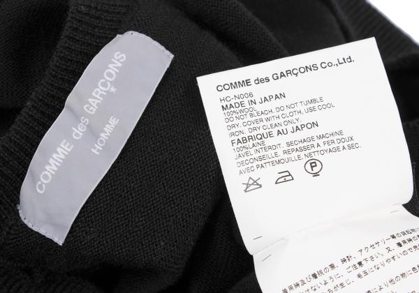 COMME des GARCONS HOMME Wool Round Cardigan Black Size M