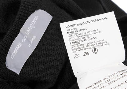 COMME des GARCONS HOMME Wool Round Cardigan Black Size M