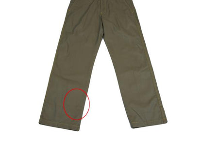 COMME des GARCONS HOMME Yellow Stitch Pants Green Size M