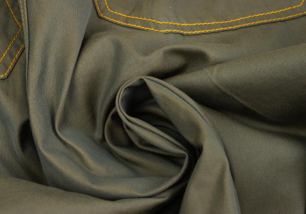 COMME des GARCONS HOMME Yellow Stitch Pants Green Size M