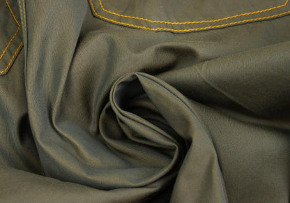COMME des GARCONS HOMME Yellow Stitch Pants Green Size M
