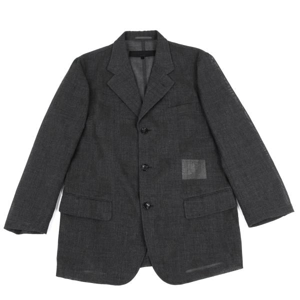 COMME des GARCONS HOMME Wool Nylon Jacket Charcoal Size S
