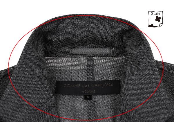 COMME des GARCONS HOMME Wool Nylon Jacket Charcoal Size S