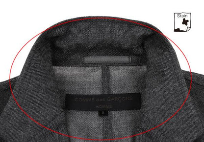 COMME des GARCONS HOMME Wool Nylon Jacket Charcoal Size S