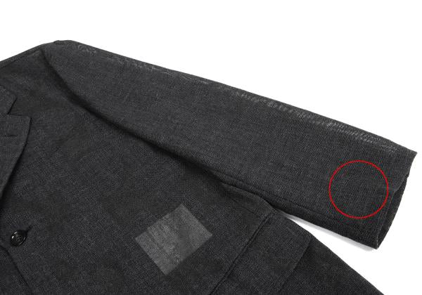 COMME des GARCONS HOMME Wool Nylon Jacket Charcoal Size S