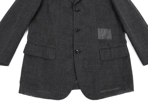 COMME des GARCONS HOMME Wool Nylon Jacket Charcoal Size S
