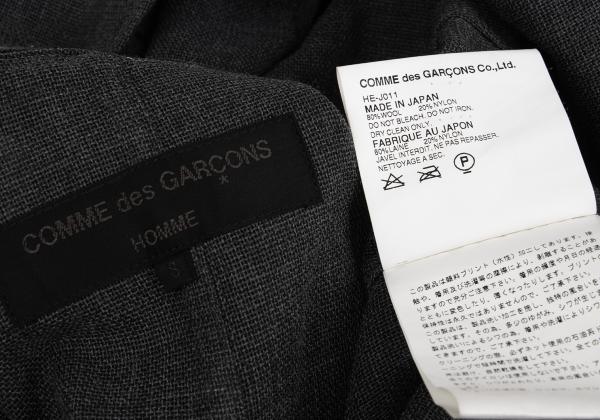 COMME des GARCONS HOMME Wool Nylon Jacket Charcoal Size S