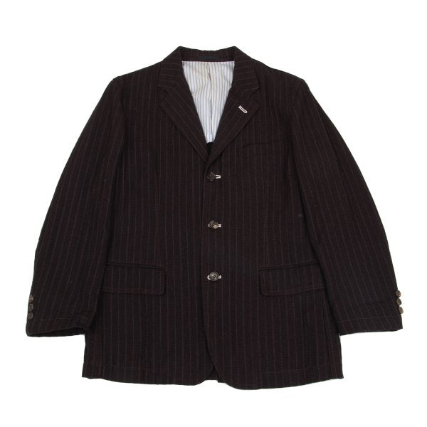 COMME des GARCONS HOMME Cotton Linen Jacket Bordeaux Size S