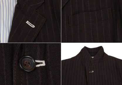 COMME des GARCONS HOMME Cotton Linen Jacket Bordeaux Size S