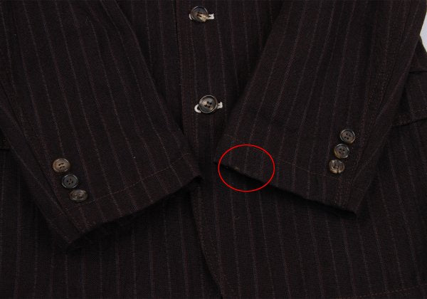 COMME des GARCONS HOMME Cotton Linen Jacket Bordeaux Size S