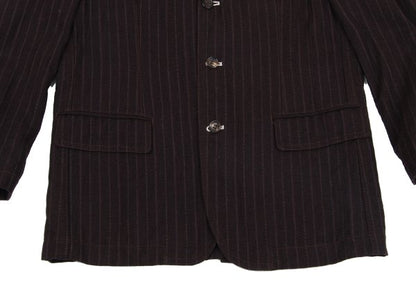 COMME des GARCONS HOMME Cotton Linen Jacket Bordeaux Size S