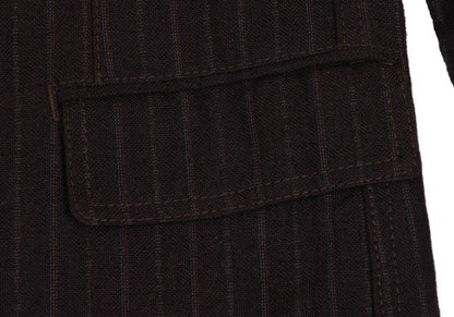 COMME des GARCONS HOMME Cotton Linen Jacket Bordeaux Size S