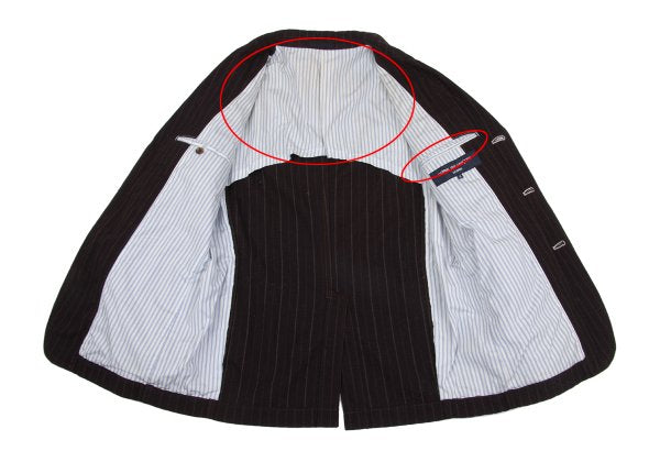 COMME des GARCONS HOMME Cotton Linen Jacket Bordeaux Size S