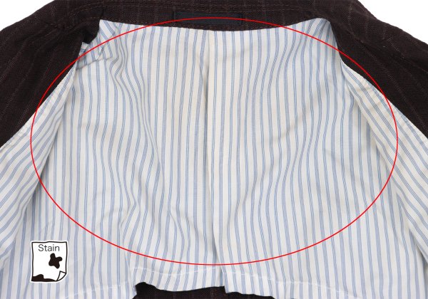 COMME des GARCONS HOMME Cotton Linen Jacket Bordeaux Size S