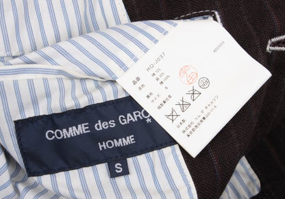 COMME des GARCONS HOMME Cotton Linen Jacket Bordeaux Size S