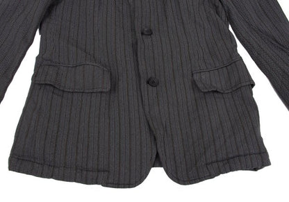 COMME des GARCONS HOMME Shrunk Stitch Jacket Gray Size S