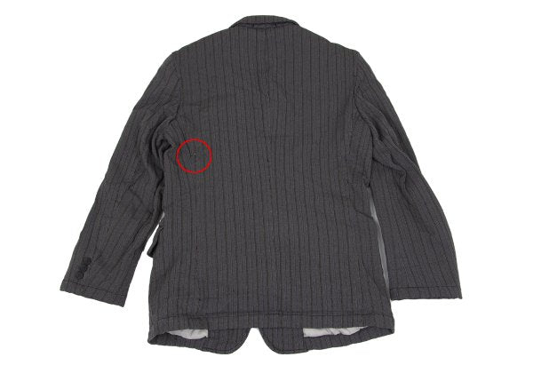 COMME des GARCONS HOMME Shrunk Stitch Jacket Gray Size S