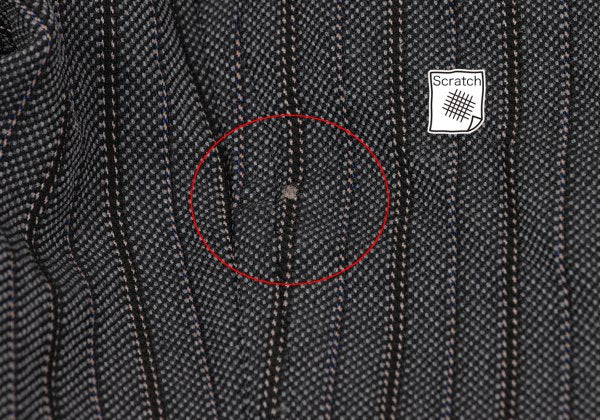 COMME des GARCONS HOMME Shrunk Stitch Jacket Gray Size S