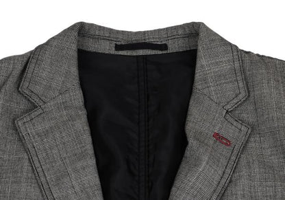 COMME des GARCONS HOMME Wool Glen Check Jacket Gray Size SS
