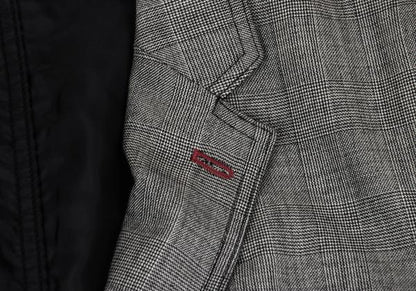 COMME des GARCONS HOMME Wool Glen Check Jacket Gray Size SS