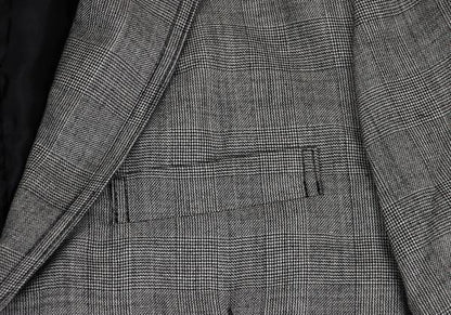 COMME des GARCONS HOMME Wool Glen Check Jacket Gray Size SS