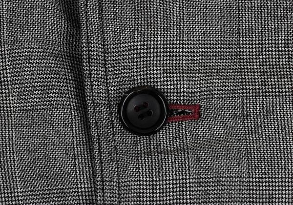 COMME des GARCONS HOMME Wool Glen Check Jacket Gray Size SS