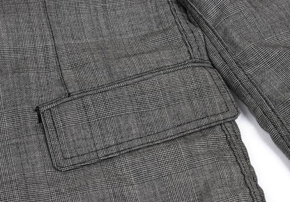 COMME des GARCONS HOMME Wool Glen Check Jacket Gray Size SS