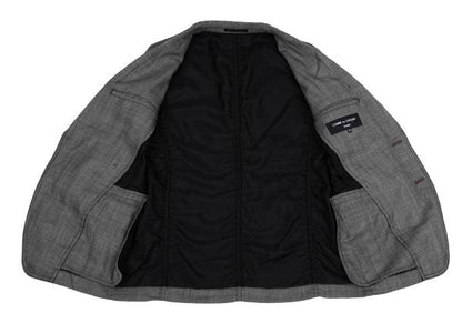COMME des GARCONS HOMME Wool Glen Check Jacket Gray Size SS