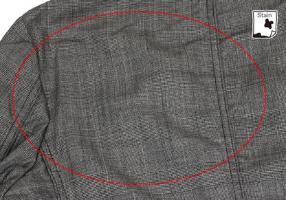 COMME des GARCONS HOMME Wool Glen Check Jacket Gray Size SS