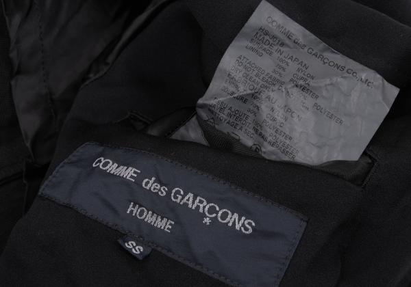 COMME des GARCONS HOMME Garment Dyed Jacket Black Size SS