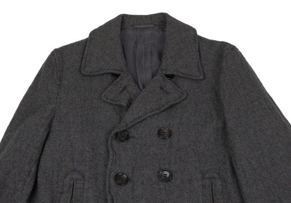COMME des GARCONS HOMME Shrunken Wool Coat Gray Size M