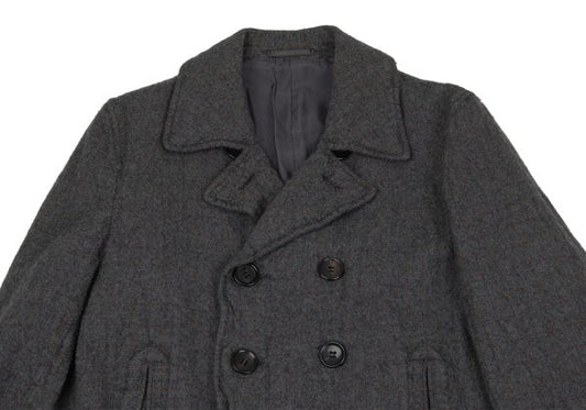 COMME des GARCONS HOMME Shrunken Wool Coat Gray Size M