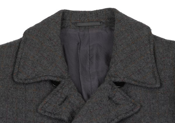 COMME des GARCONS HOMME Shrunken Wool Coat Gray Size M