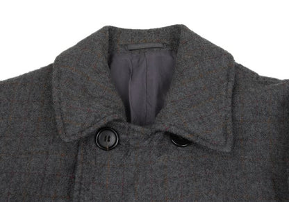 COMME des GARCONS HOMME Shrunken Wool Coat Gray Size M