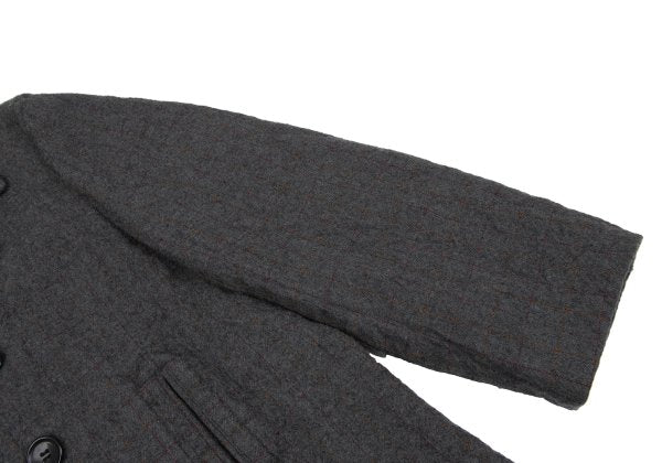 COMME des GARCONS HOMME Shrunken Wool Coat Gray Size M