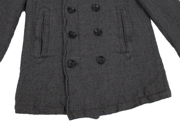 COMME des GARCONS HOMME Shrunken Wool Coat Gray Size M