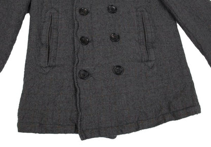COMME des GARCONS HOMME Shrunken Wool Coat Gray Size M