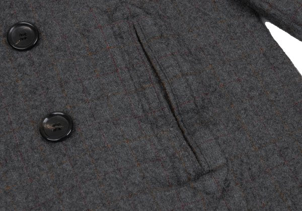 COMME des GARCONS HOMME Shrunken Wool Coat Gray Size M