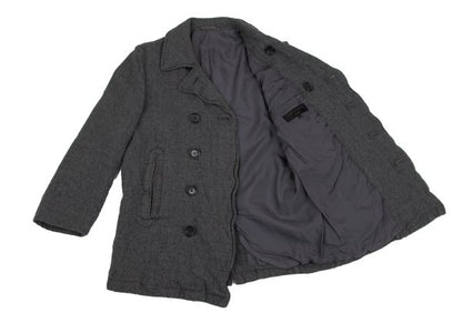 COMME des GARCONS HOMME Shrunken Wool Coat Gray Size M
