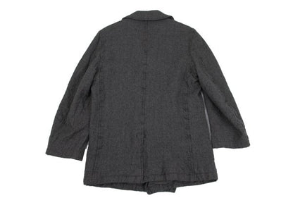 COMME des GARCONS HOMME Shrunken Wool Coat Gray Size M