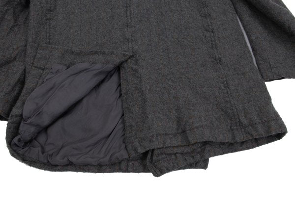 COMME des GARCONS HOMME Shrunken Wool Coat Gray Size M