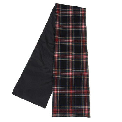 COMME des GARCONS HOMME Black Multi Tartan Check Scarf