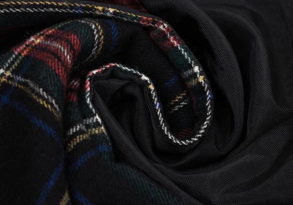 COMME des GARCONS HOMME Black Multi Tartan Check Scarf