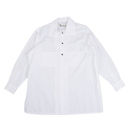 Y's BANG ON Cotton Stand Collar Shirt White Size 2