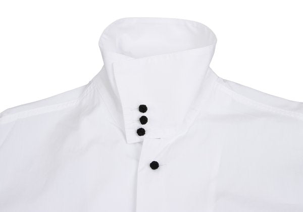 Y's BANG ON Cotton Stand Collar Shirt White Size 2